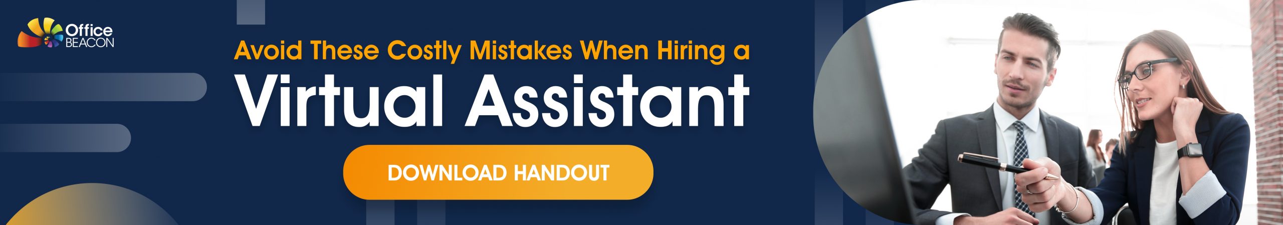 CTA to download handout on mistakes to avoid when hiring a virtual assistant